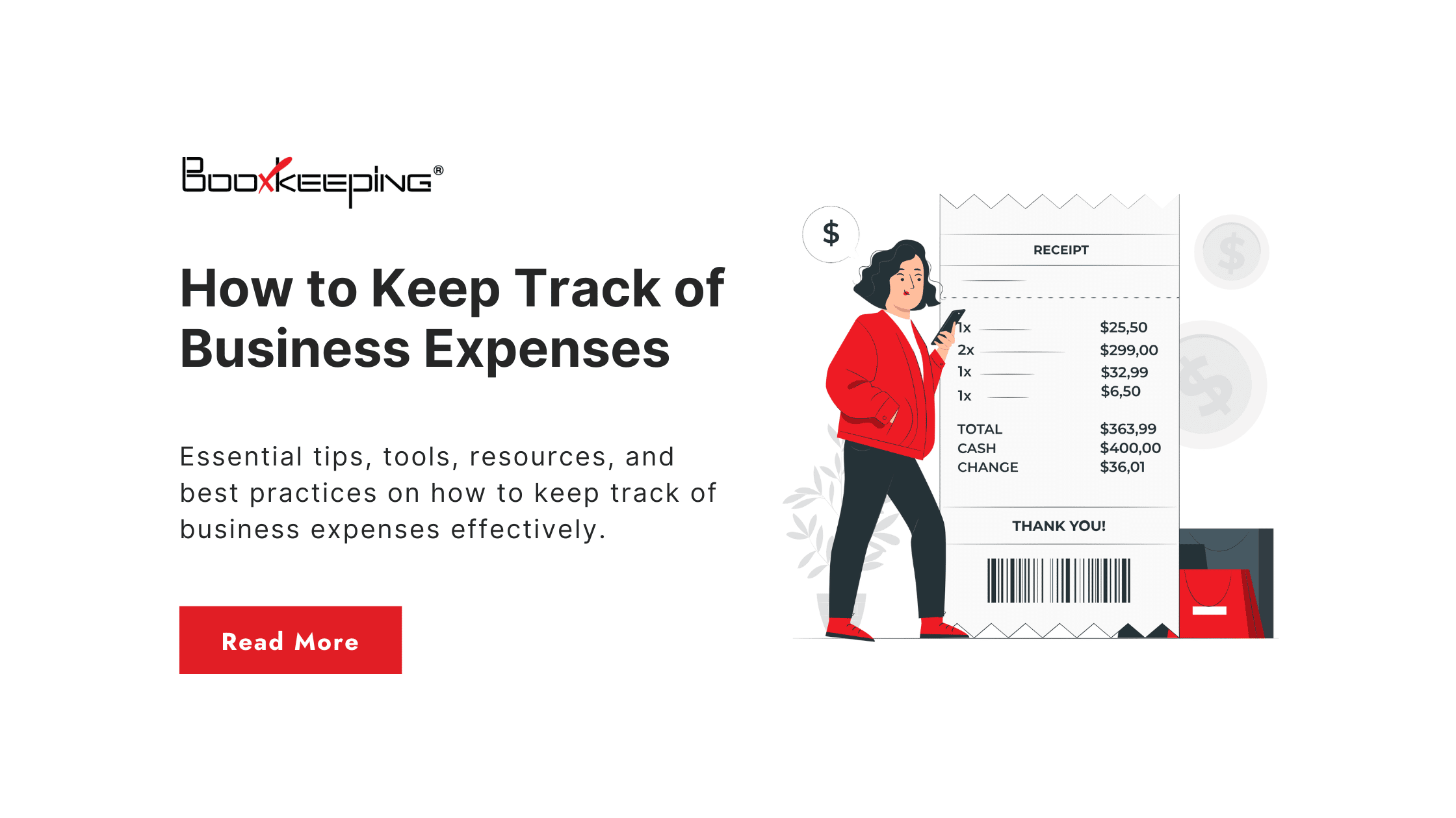 how to keep track of business expenses guide cover